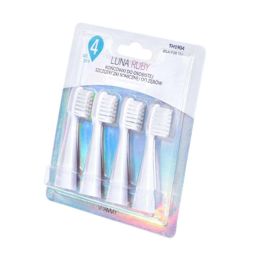 Vitammy, Luna Ruby, końcówki do szczoteczki, 4 szt.