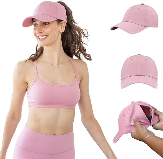 Magnetic Back-Opening Ponytail Baseball Cap