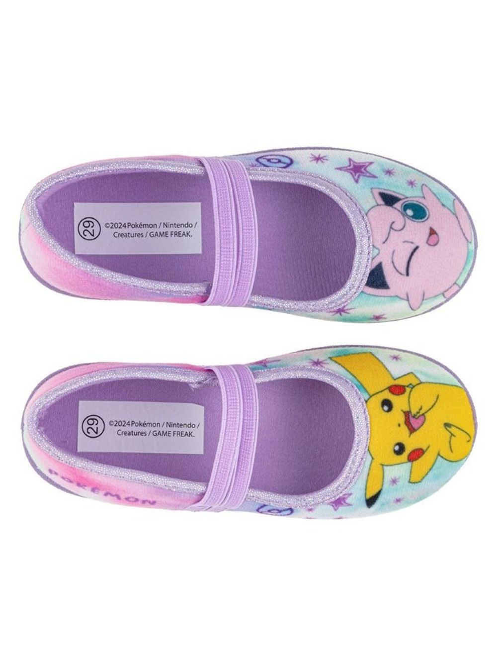 Kapcie dziewczęce, fioletowe, Pokemon, Otaro