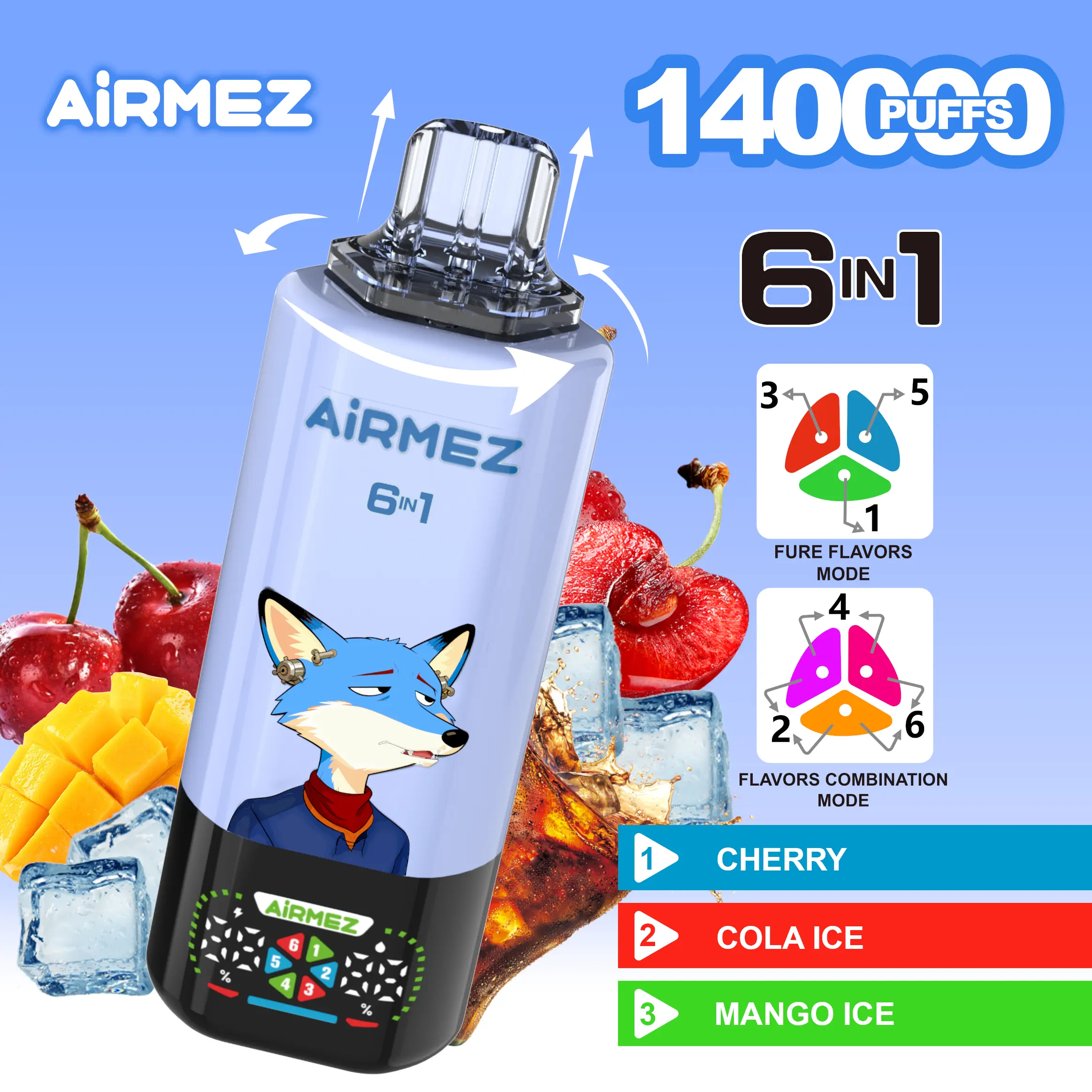 AIRMEZ FOX 140K 6in1 - solvapes