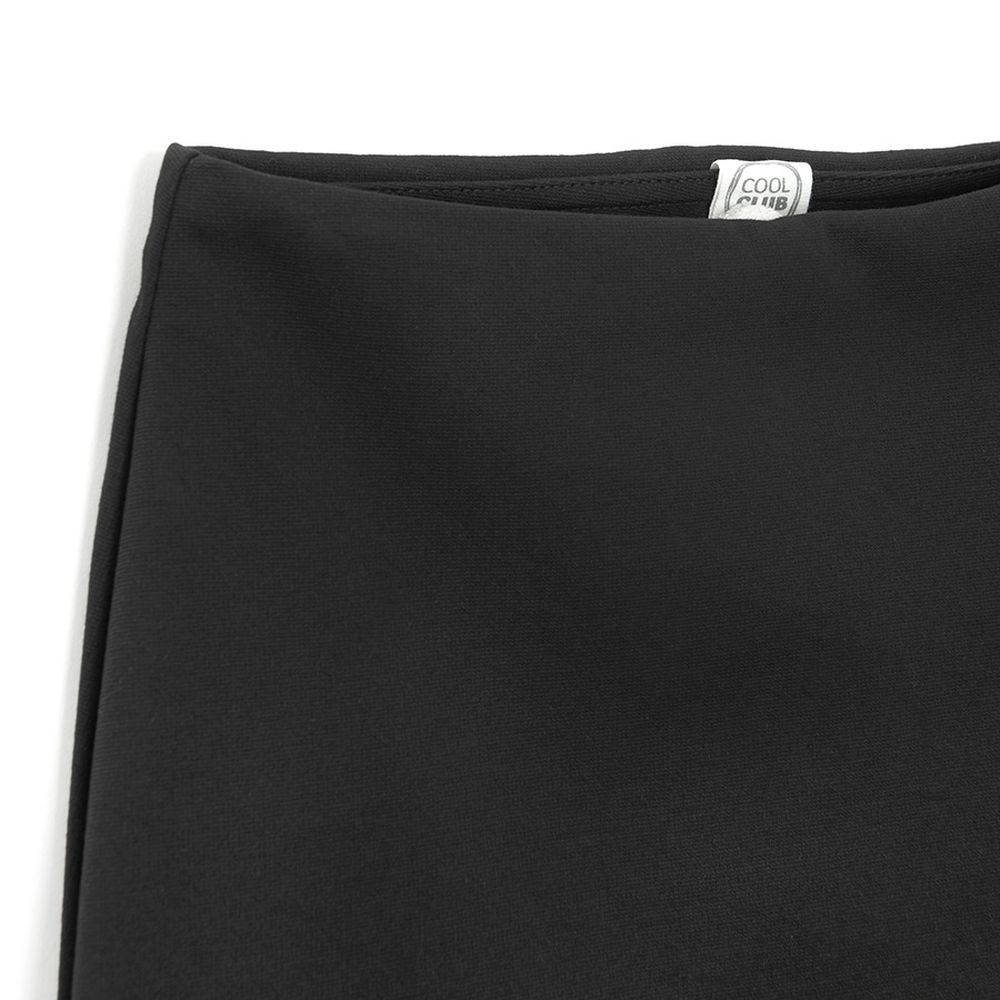 Cool Club, Jegginsy dziewczęce ze spódnicą, dzwony, czarne