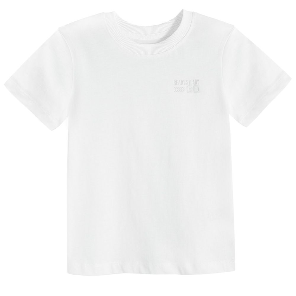 Cool Club, Komplet chłopięcy, T-shirt, Szorty, biało-czarny