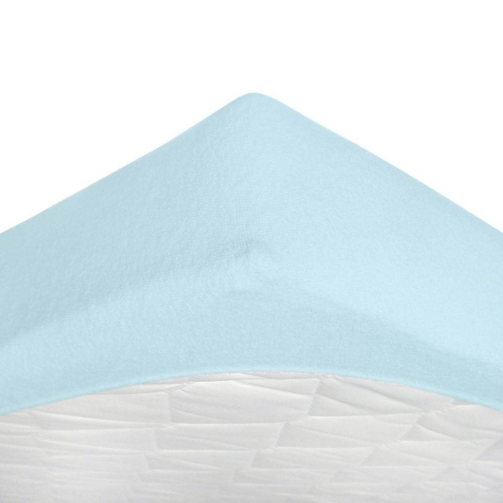 Snibbs, nieprzemakalne prześcieradło, błękitne, 60x120 cm