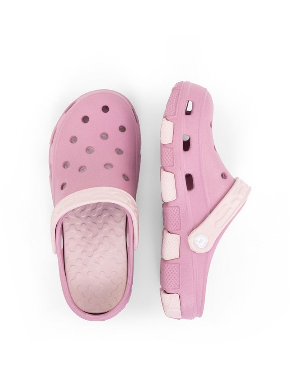 Klapki dziewczęce, różowe, Realpaks Fogo