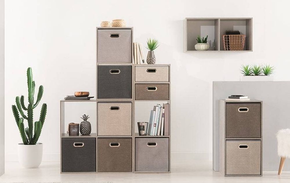 5five Simply Smart, dekoracyjny regał na książki, 3 poziomy, 100 cm, naturalnego drewna