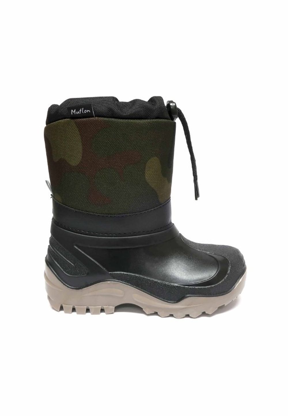 Śniegowce chłopięce, czarne, Muflon