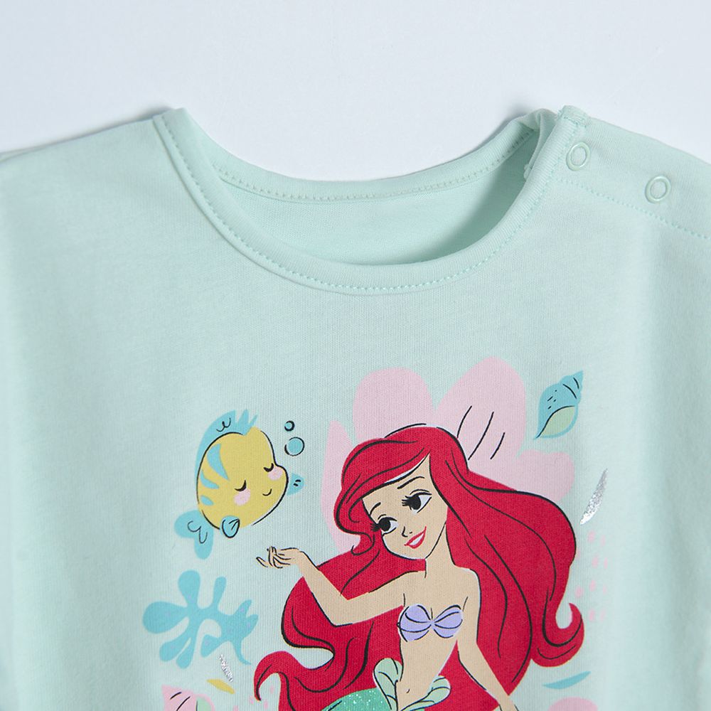 Cool Club, T-shirt dziewczęcy, turkusowy, Księżniczki Disneya