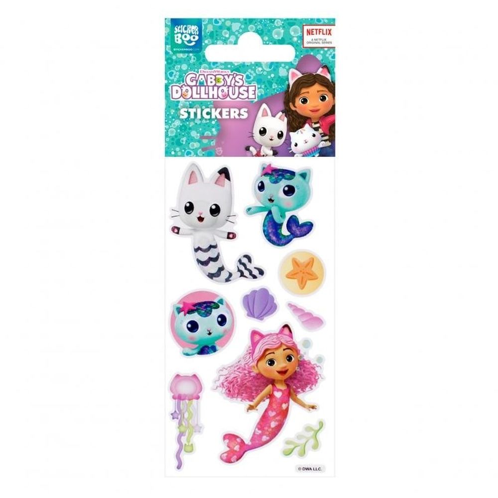 Sticker Boo, Koci Domek Gabi, naklejki, 6x18 cm