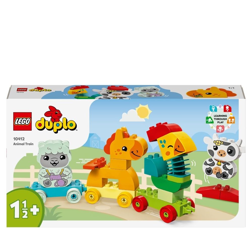 LEGO DUPLO My First, Pociąg ze zwierzątkami, zabawka, 10412