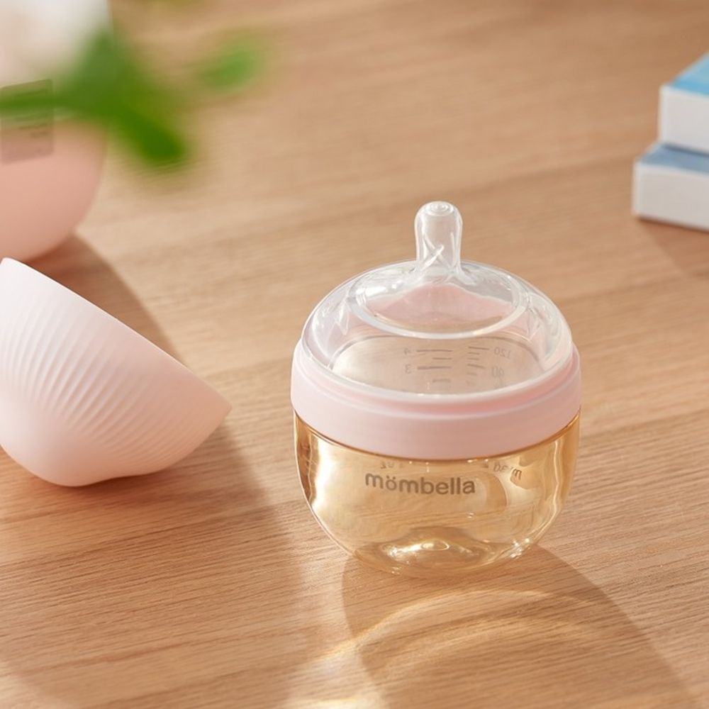 Mombella, butelka antykolkowa dla noworodka, PPSU, roze, 120 ml