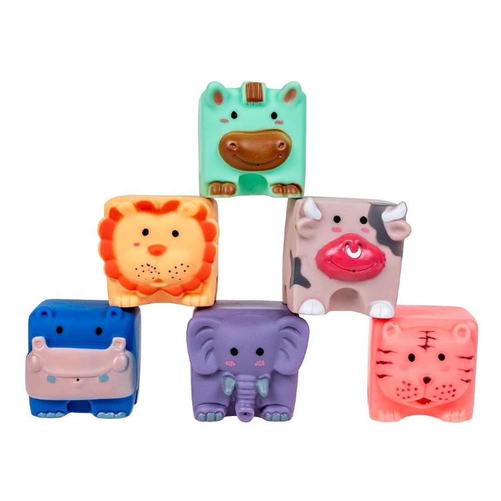 Smily Play, miękkie klocki sensoryczne, 6 szt.