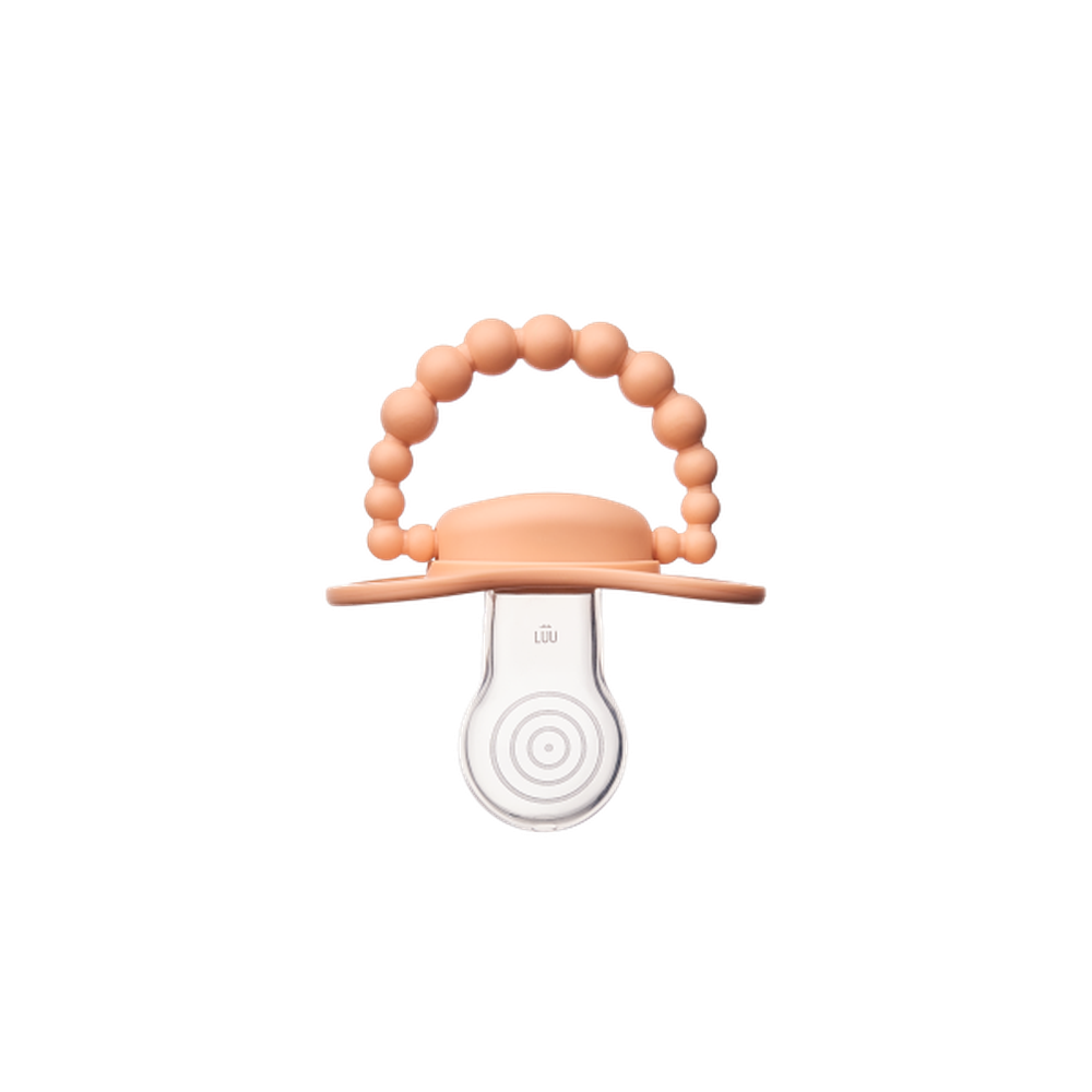 LUU Kids, smoczek pozycjonujący, Summer Apricot, 3-6m