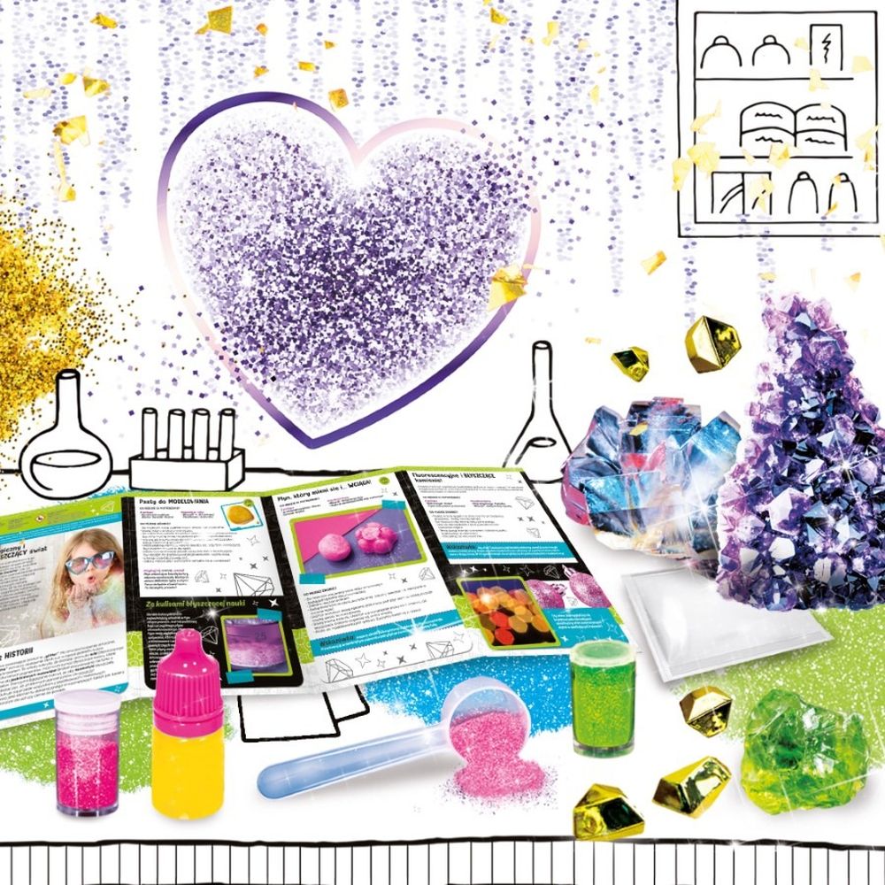 Lisciani, I'm a Genius, Eksperymenty z brokatem, zestaw kreatywny