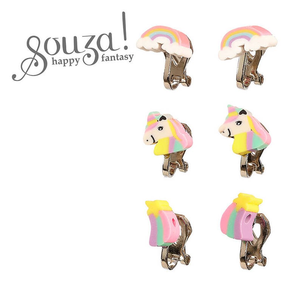 Souza! Hera, klipsy do uszu, jednorożce, 3 pary