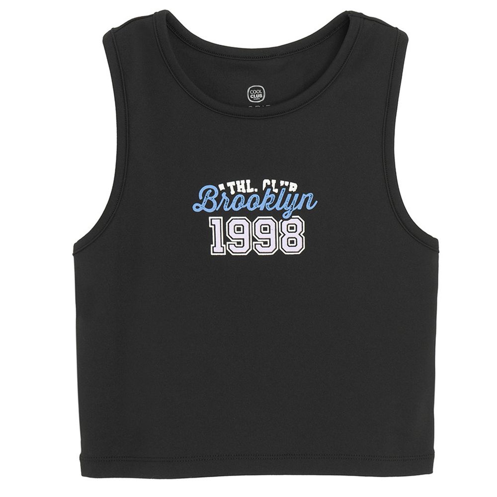 Cool Club, Komplet dziewczęcy, T-shirt bez rękawów, Legginsy kolarki, czarny