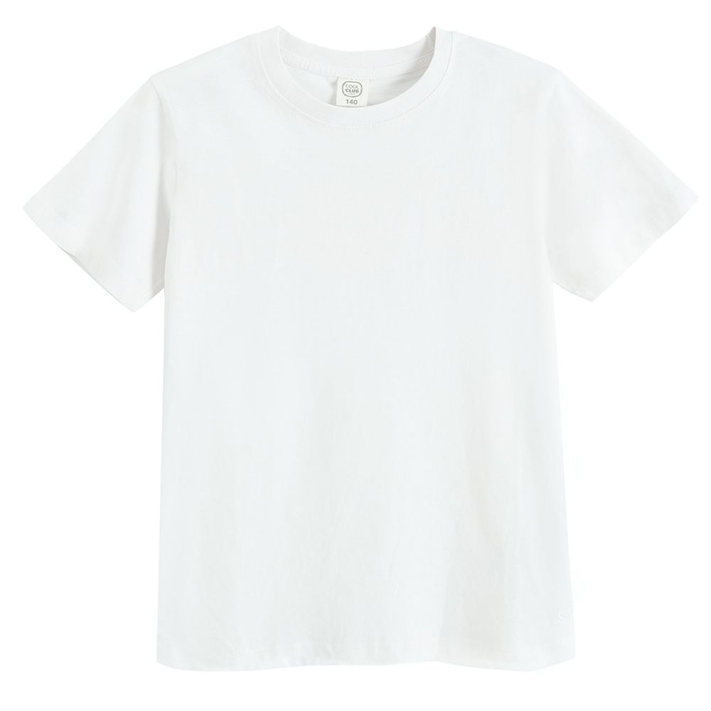 Cool Club, Komplet chłopięcy, T-shirt, Szorty, Worek sportowy, biało-granatowy