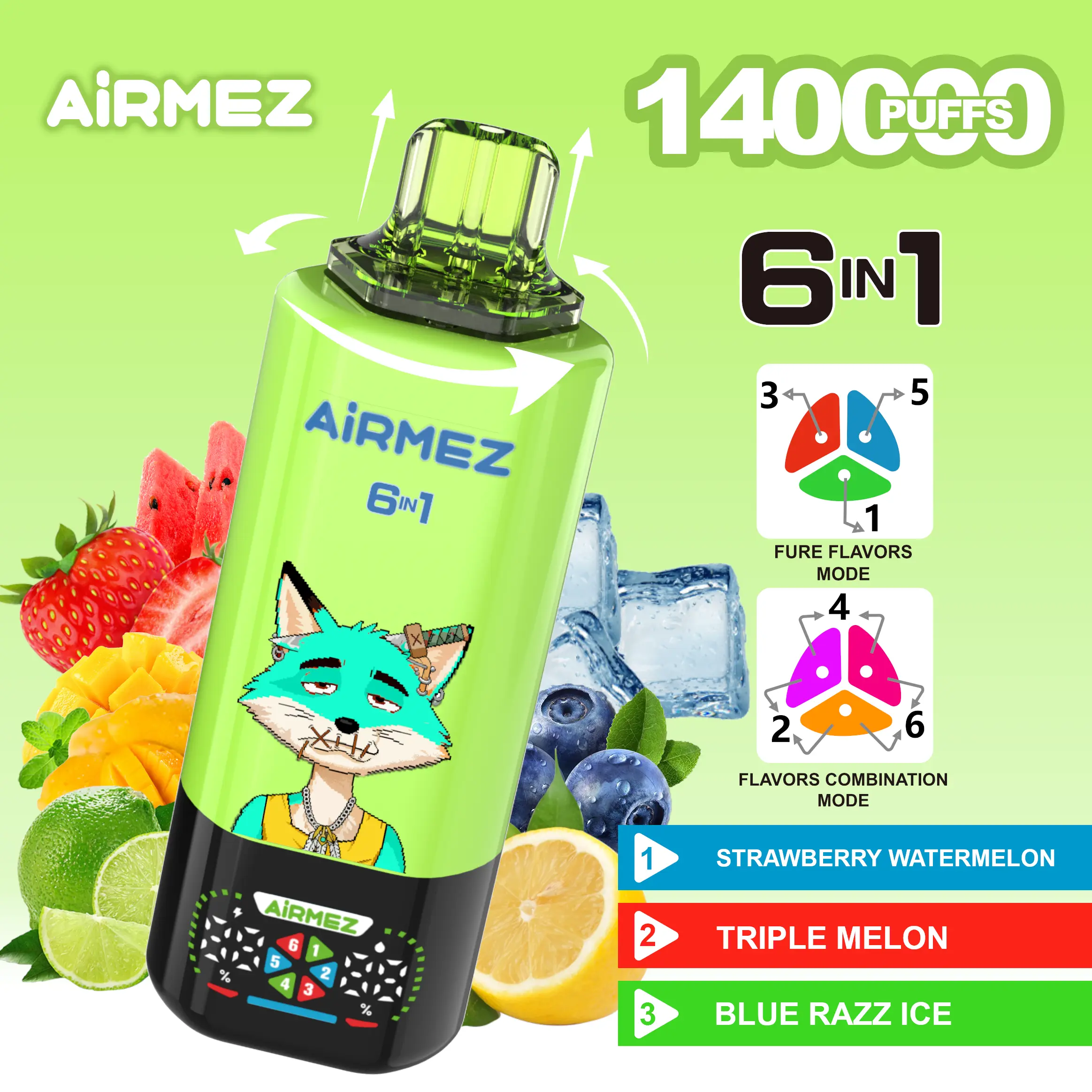 AIRMEZ FOX 140K 6in1 - solvapes