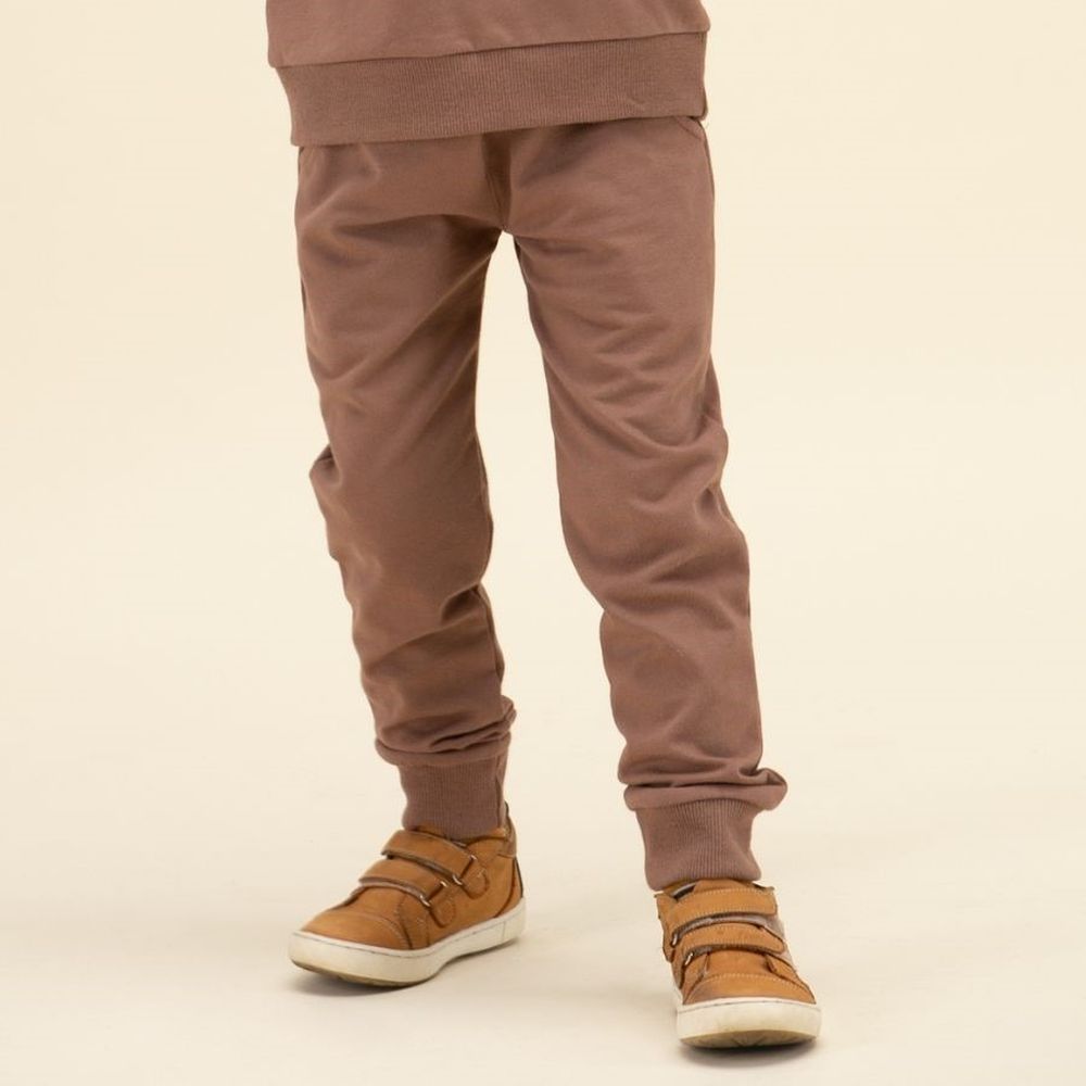 Spodnie dresowe chłopięce, brązowe, Pinokio