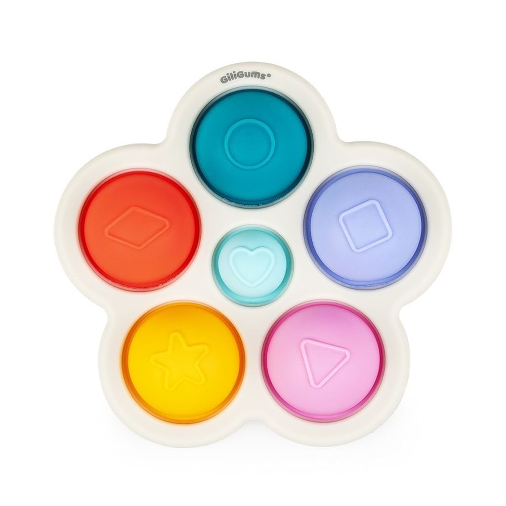 GiliGums, kolorowe kształty pop it, zabawka sensoryczna