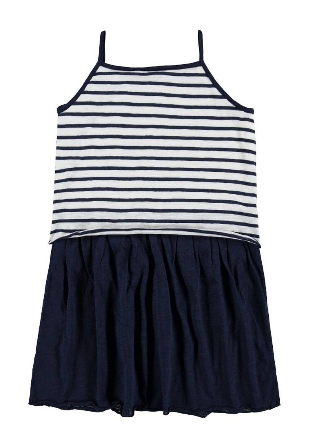 Sukienka dziewczęca bez rękawów, biało-granatowa, Königsmuhle
