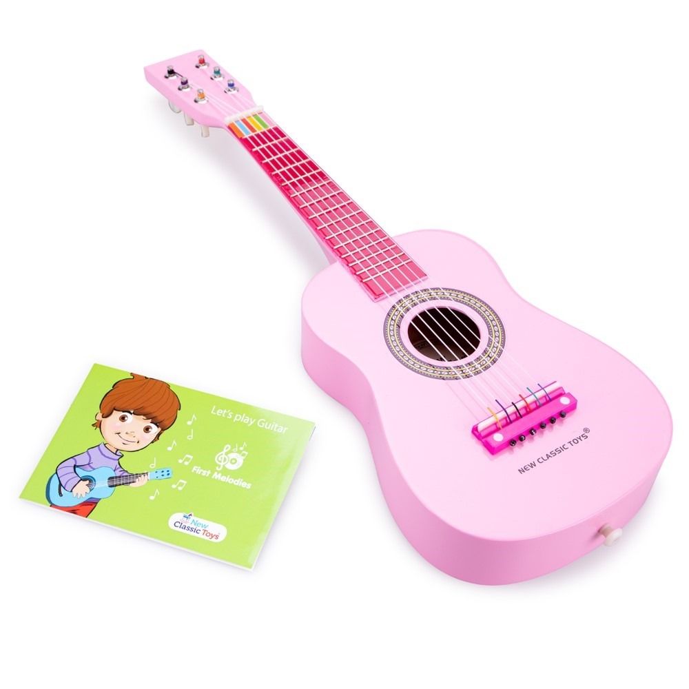 New Classic Toys, gitara, różowa