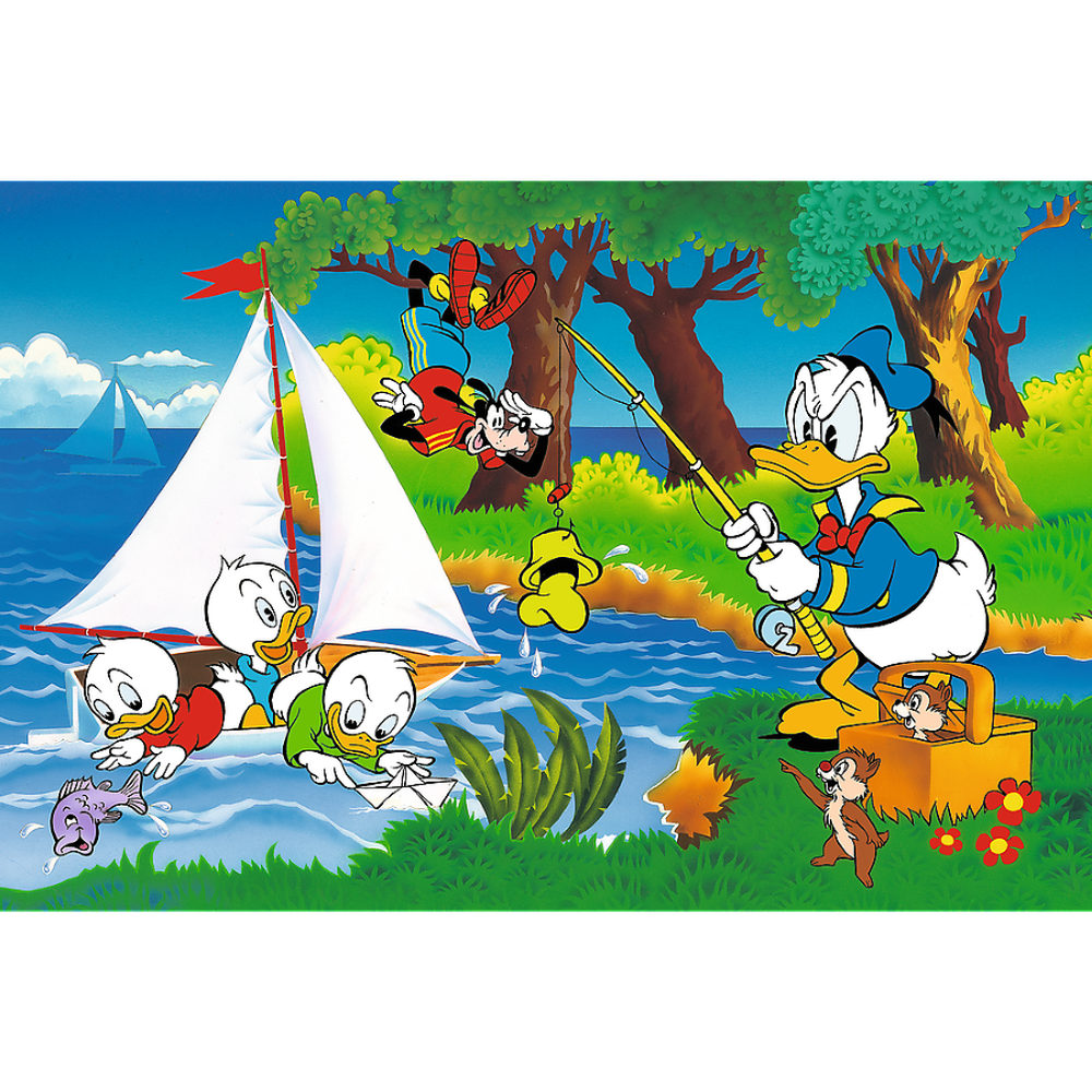 Trefl, 40-lecie, Disney, Przygoda nad jeziorem, puzzle, 160 elementów