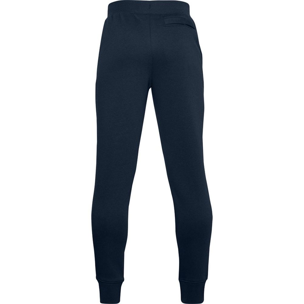 Spodnie dresowe chłopięce, granatowe, Under Armour Y Rival Cotton Pants