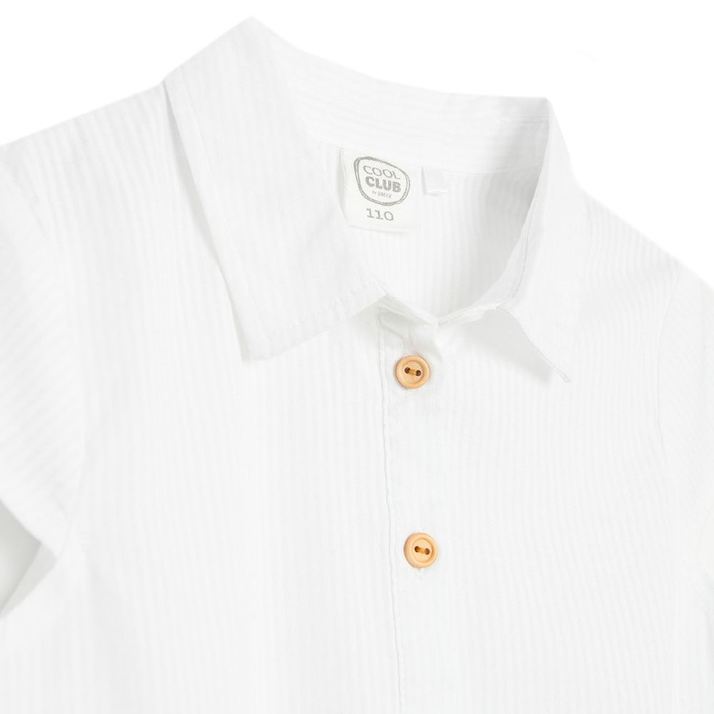 Cool Club, Bluzka dziewczęca z krótkim rękawem, biała