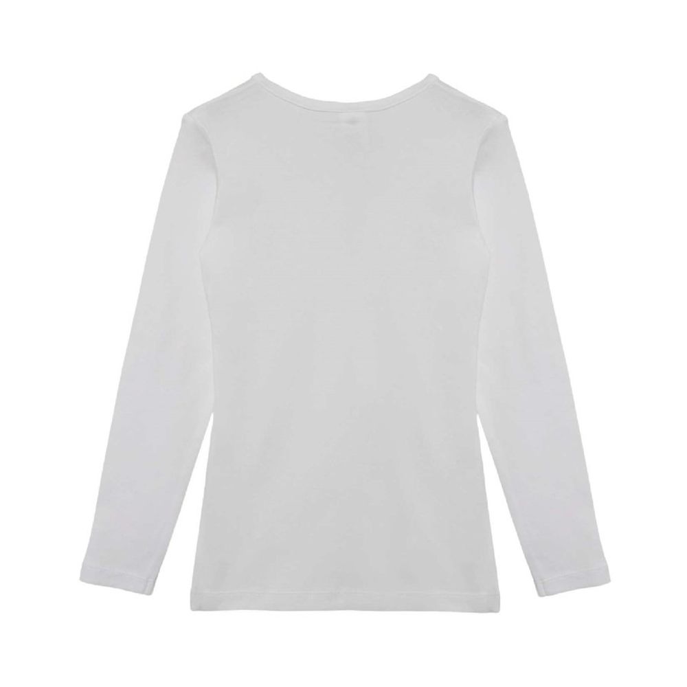 Bluzka dziecięca z długim rękawem, biała, Olimpias