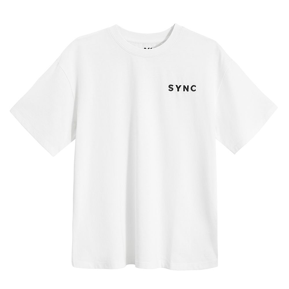 Biały t-shirt basic o kroju oversize NOWEAR