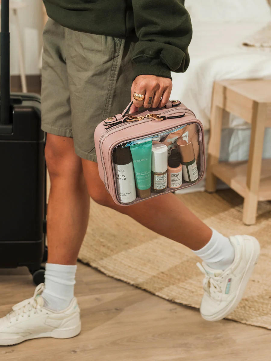 Petite trousse à cosmétiques transparente