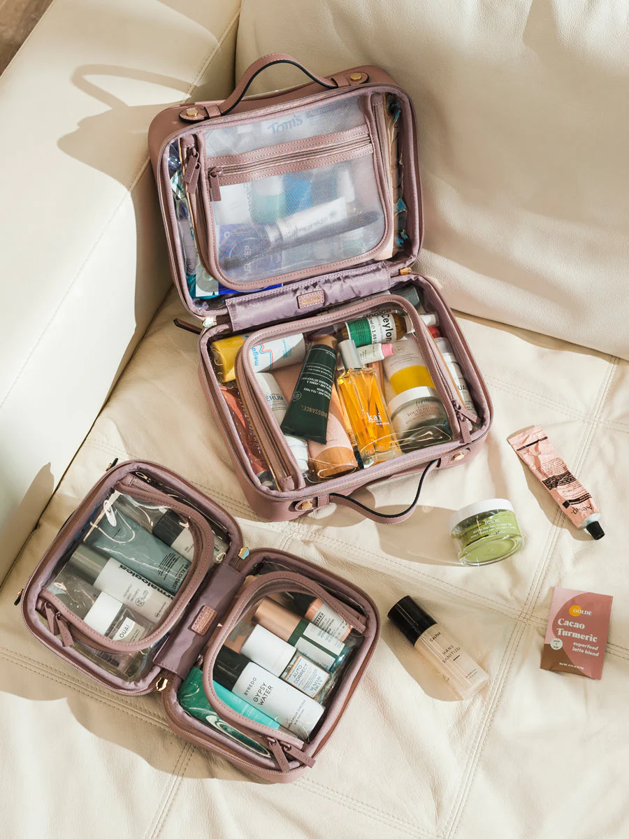 Petite trousse à cosmétiques transparente