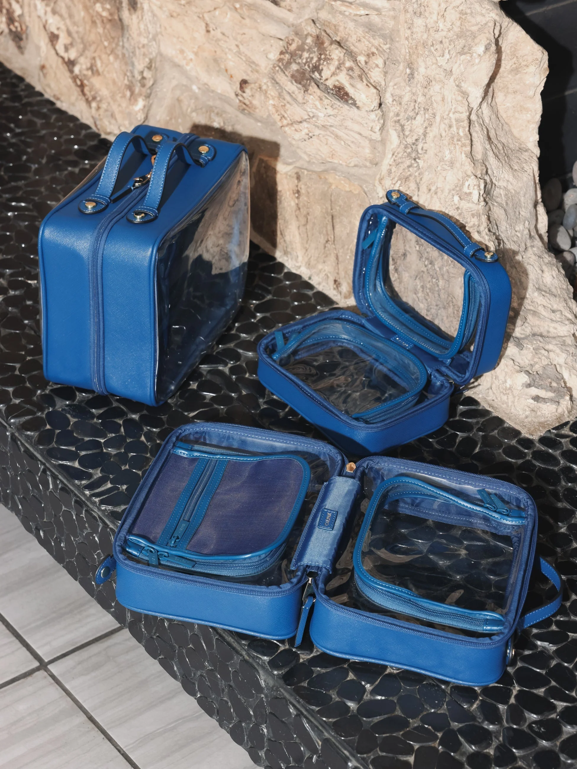 Petite trousse à cosmétiques transparente