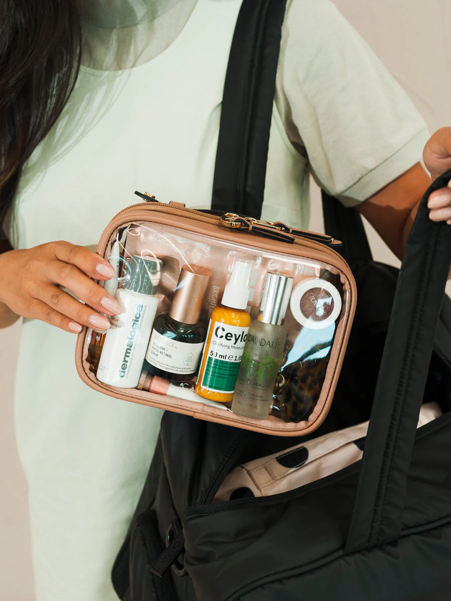Petite trousse à cosmétiques transparente