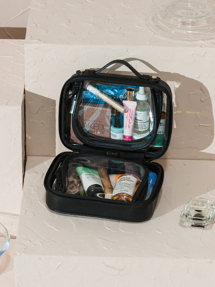 Petite trousse à cosmétiques transparente