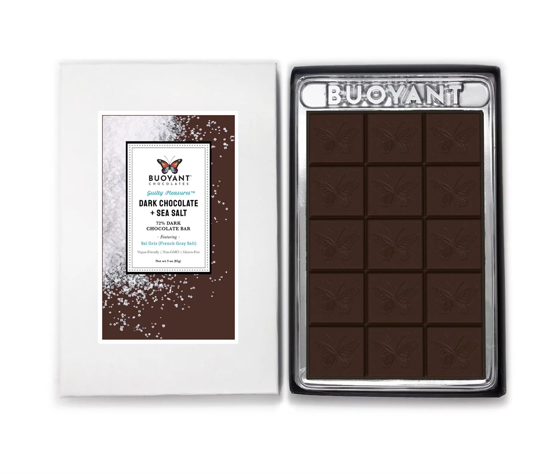 DARK CHOCOLATE + SEA SALT - An Artisan Chocolate Bar
