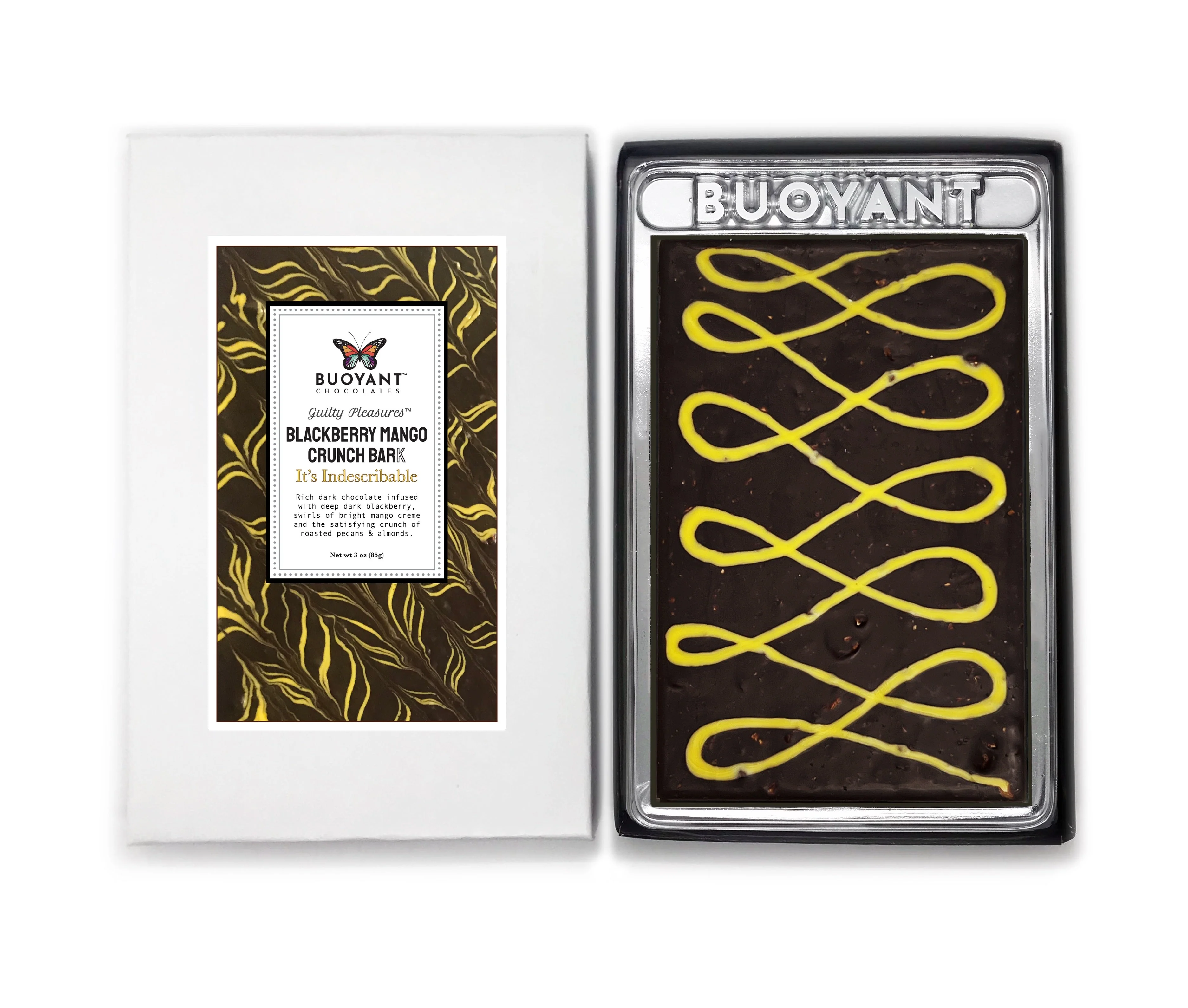 BLACKBERRY MANGO CRUNCH BARK BAR (Non-Infused)