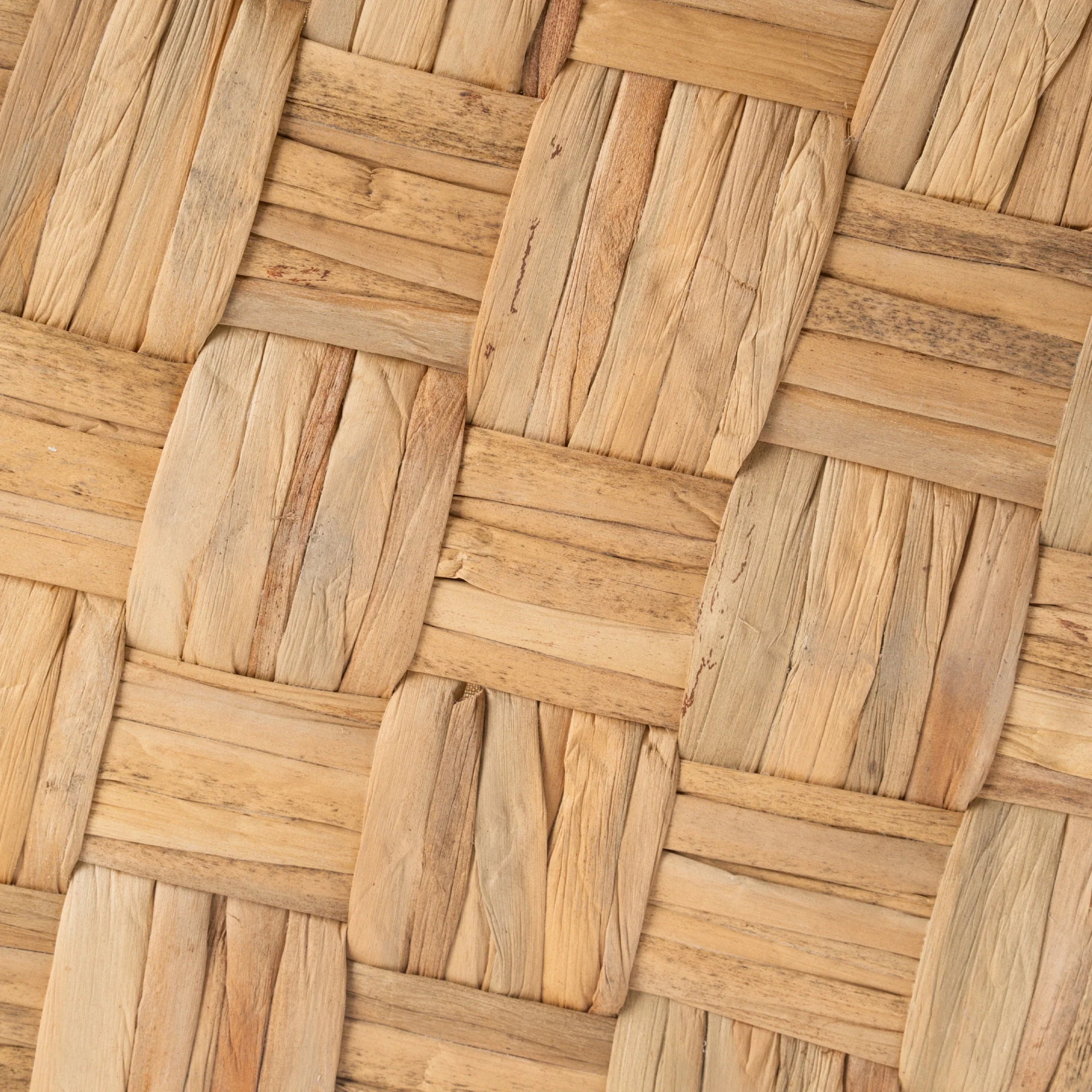 Lidded Water Hyacinth Basket with Handles and Linen, Set of 2