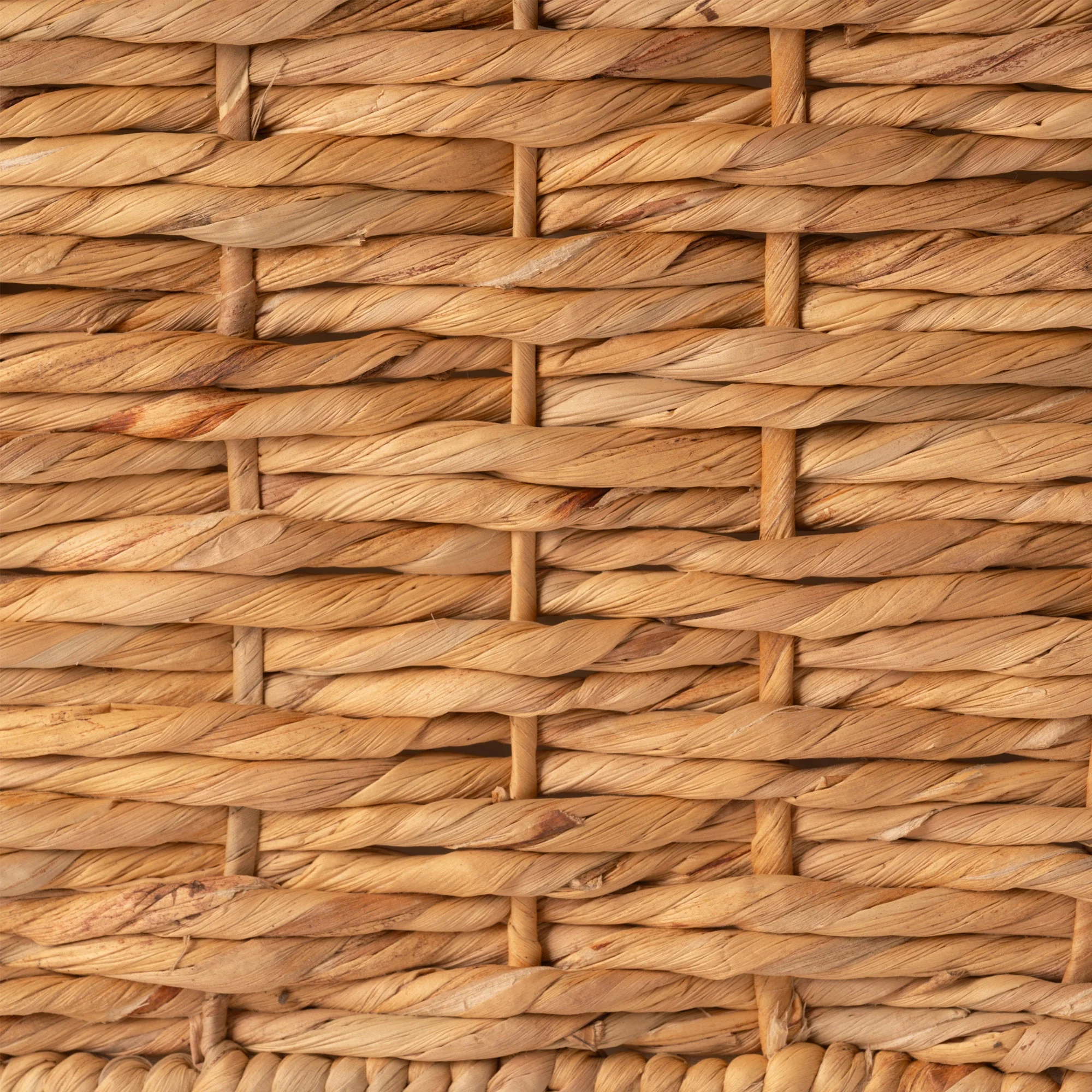 Nesting Rectangular Woven Baskets with Lid and Linen Lining, Set of 3