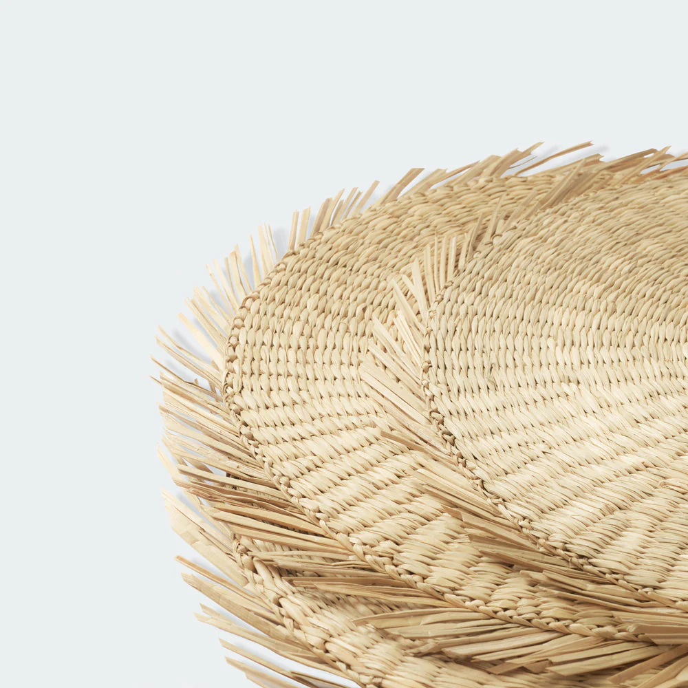 Round Sunburst Seagrass Placemat Set of 6