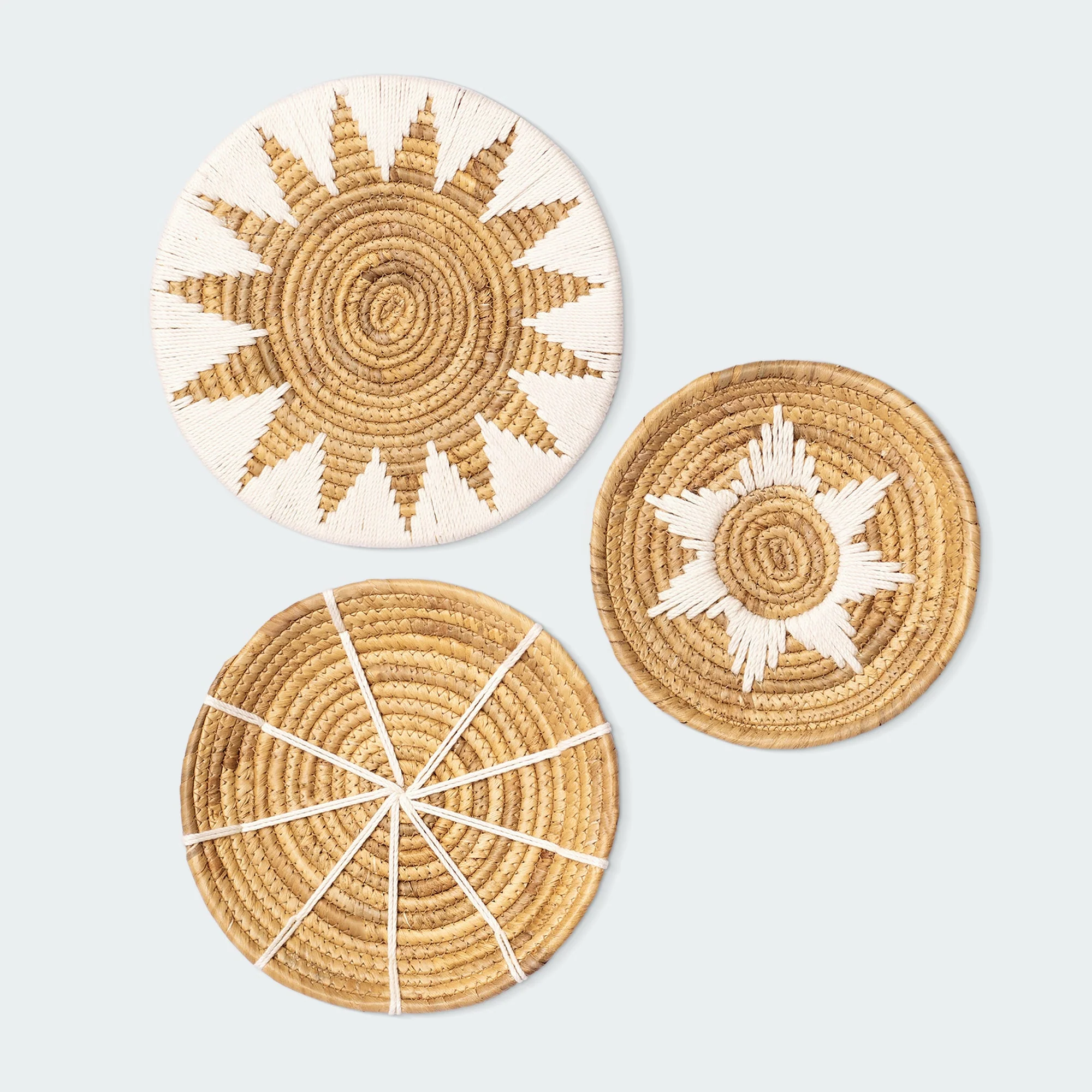 Bold Geometric and Star Wall Basket Decor Set