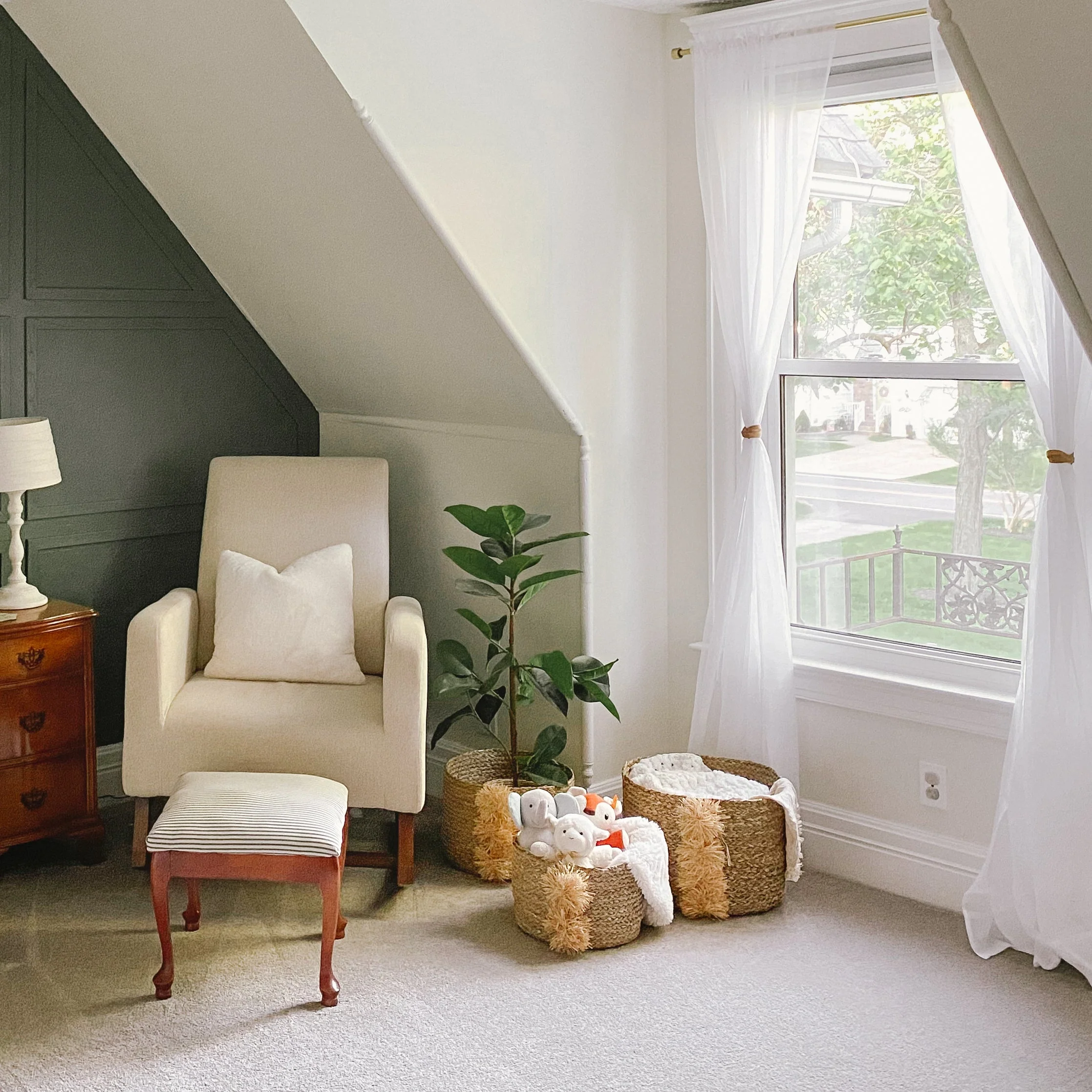 Boho Round Seagrass Baskets with Jute Fringe, Set of 3