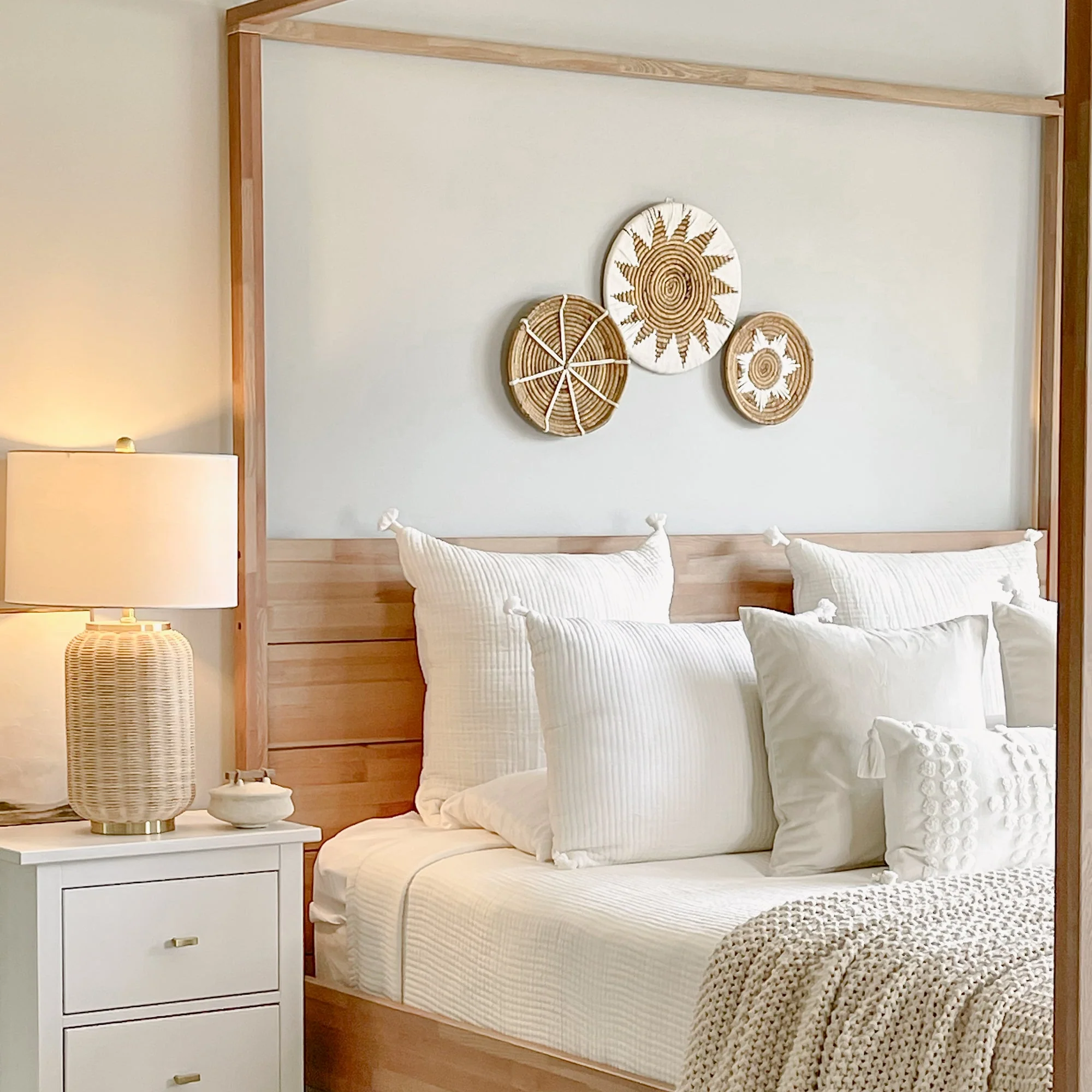 Bold Geometric and Star Wall Basket Decor Set