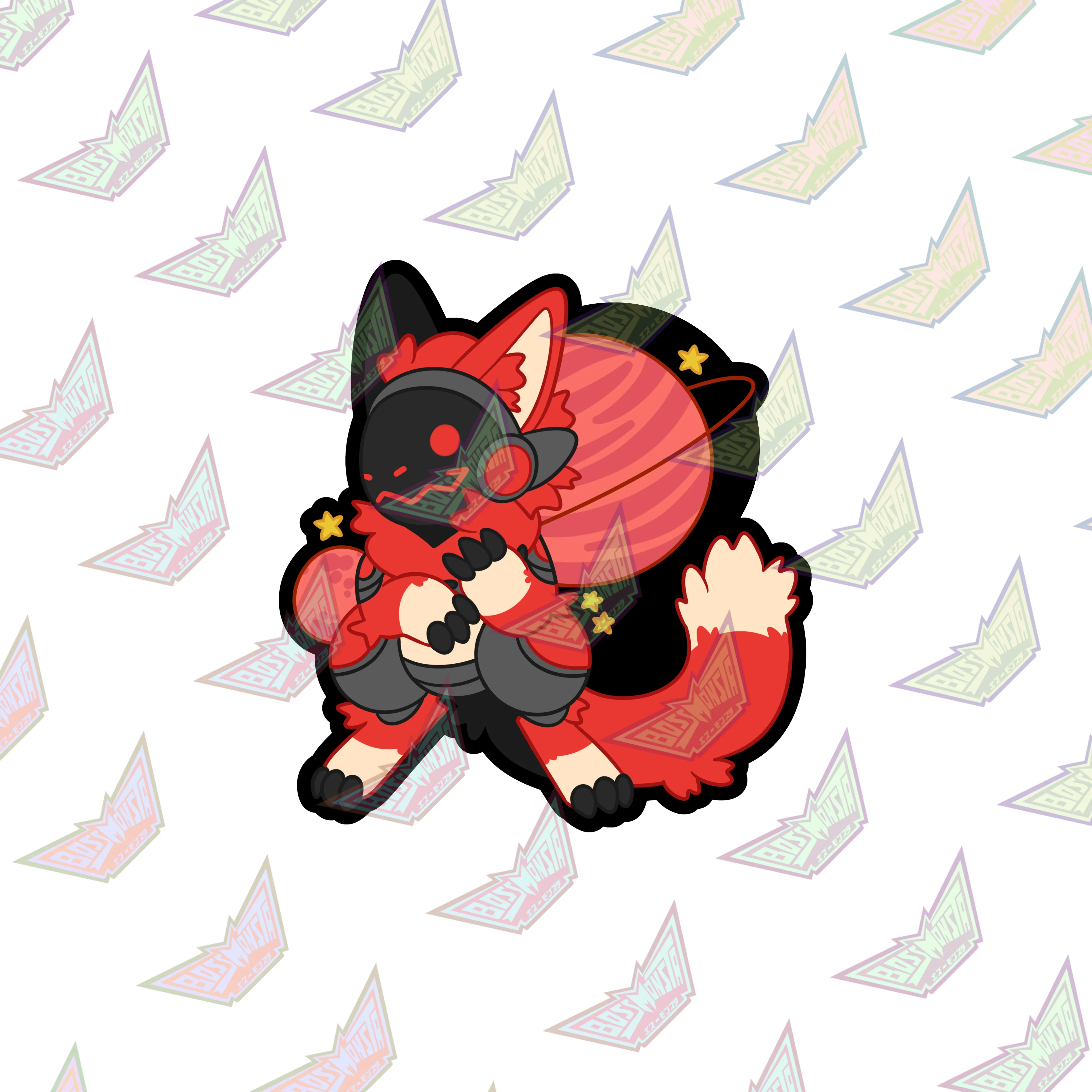 Protogen Space – 3” Glossy Sticker
