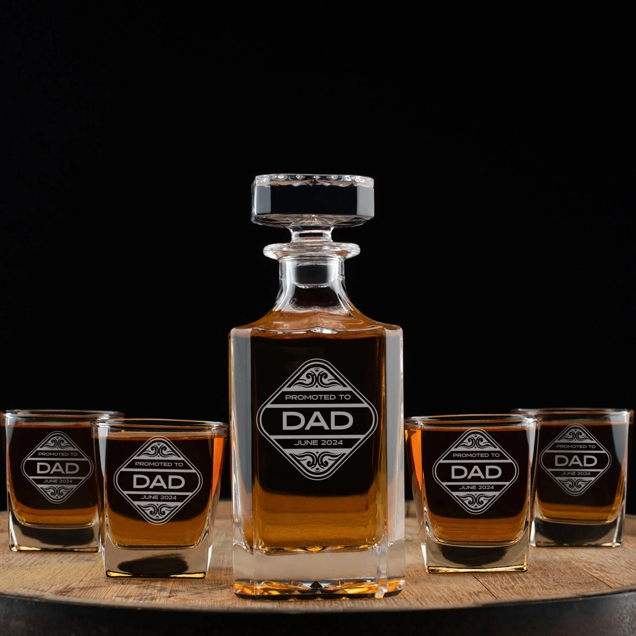 Personalized Whiskey Decanter Set