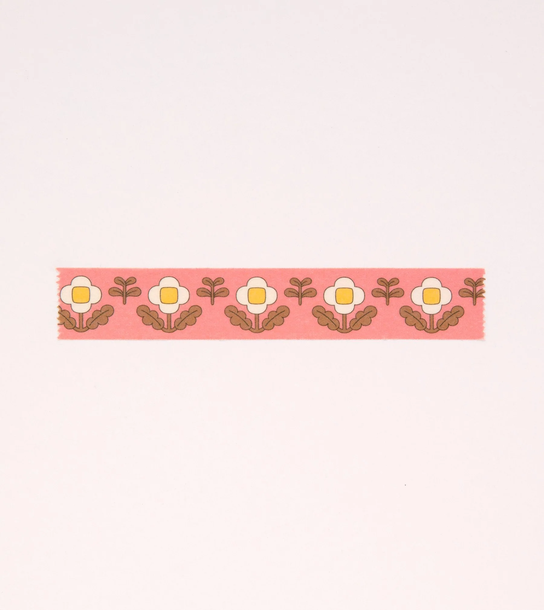 Floral Washi Tape - Vintage Pink - 15mm