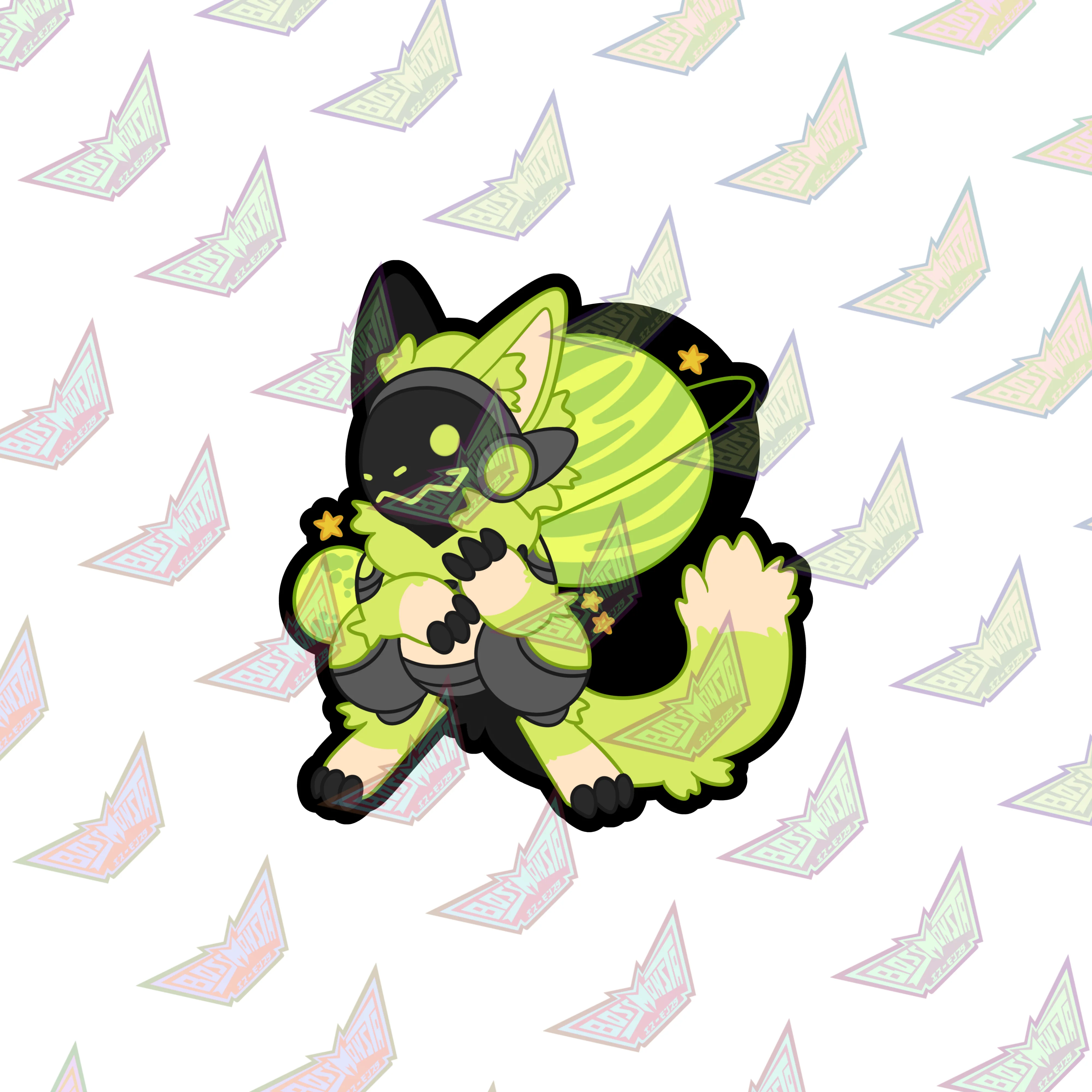 Protogen Space – 3” Glossy Sticker
