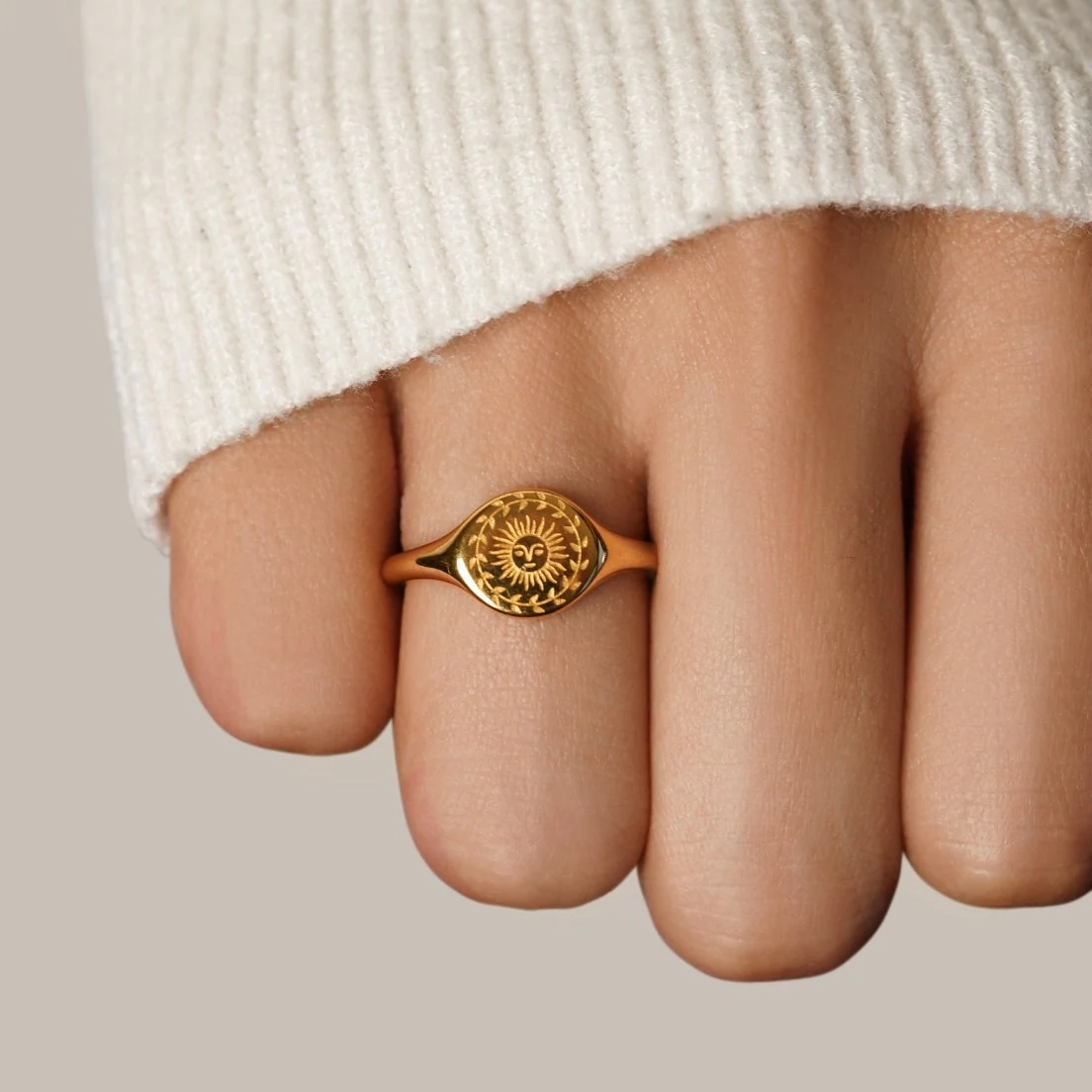 Summer Solstice Gold Ring