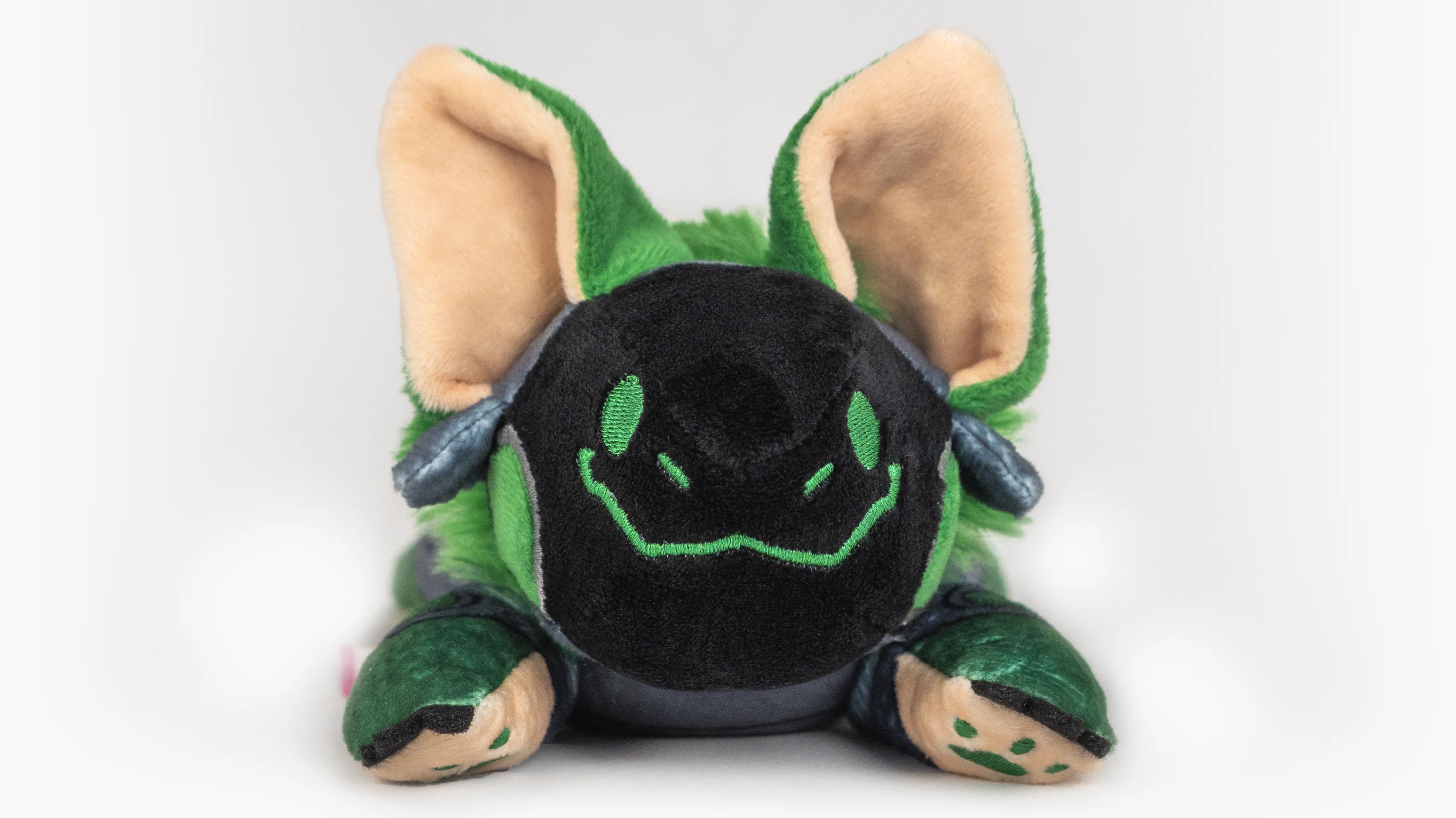 Protogen Dark Green Protobean -- Weighted Plushie [Limited Edition]