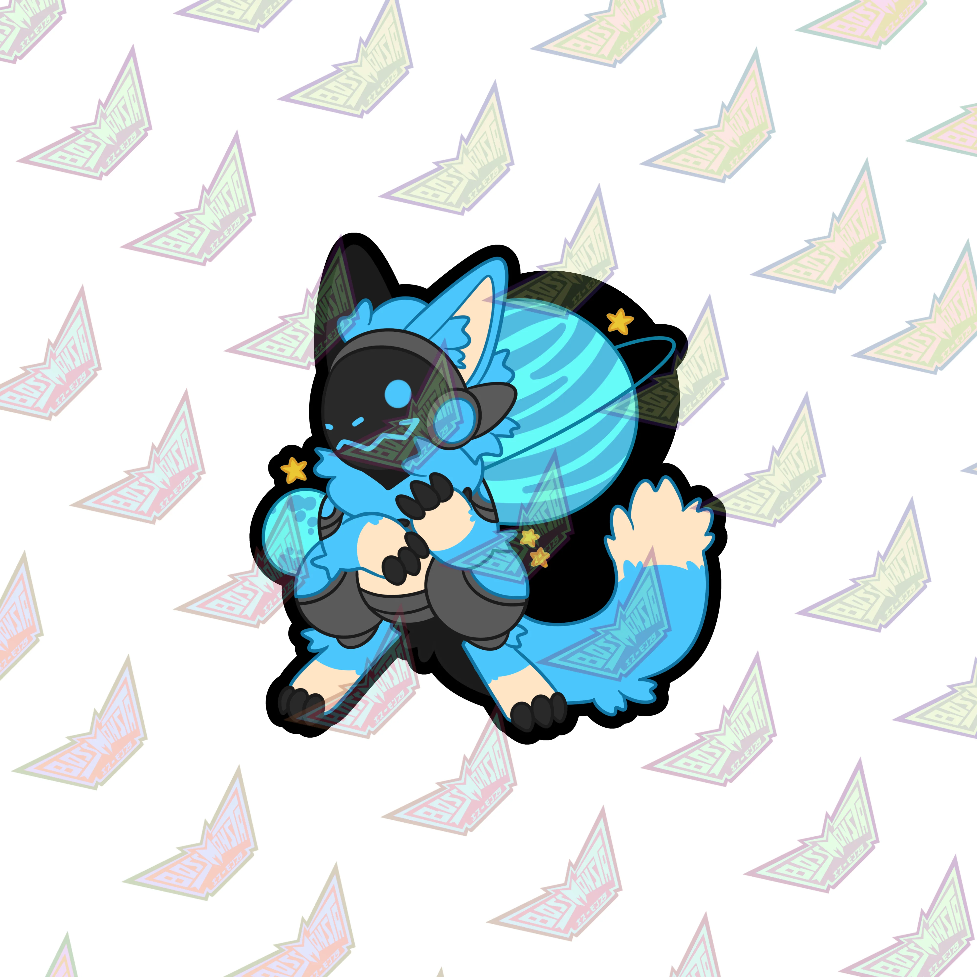 Protogen Space – 3” Glossy Sticker